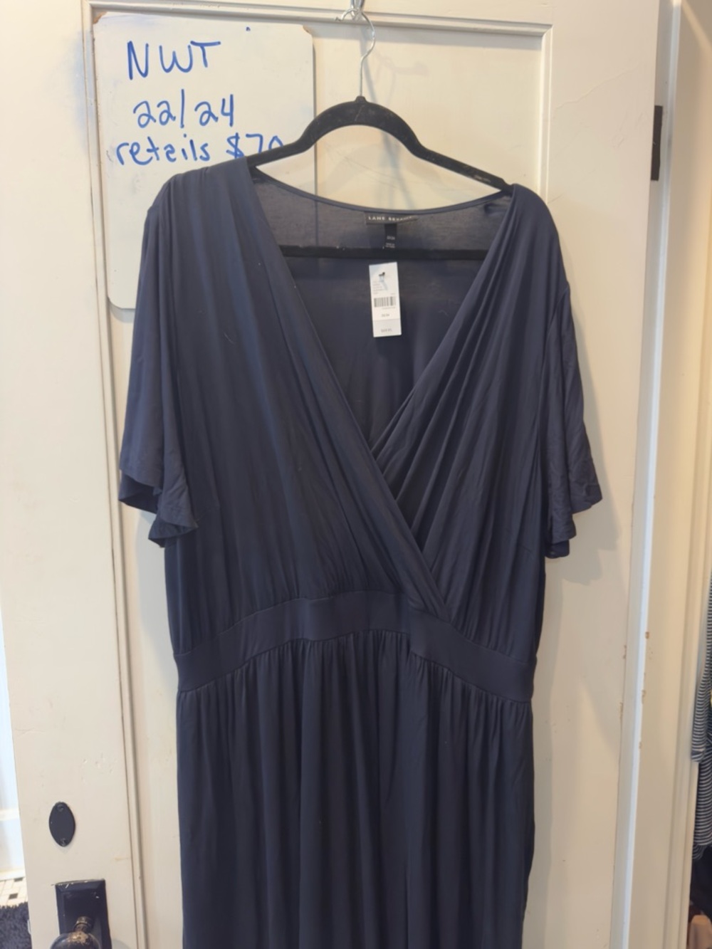 NWT Lane Bryant Dark Navy V-Neck Top with Tag